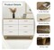 White Wide Drawer Dresser with Drawers, Wood Storage Organizer, Contemporary Drawer Chest for Nursery, Living Room, Hall, and Children's Bedroom